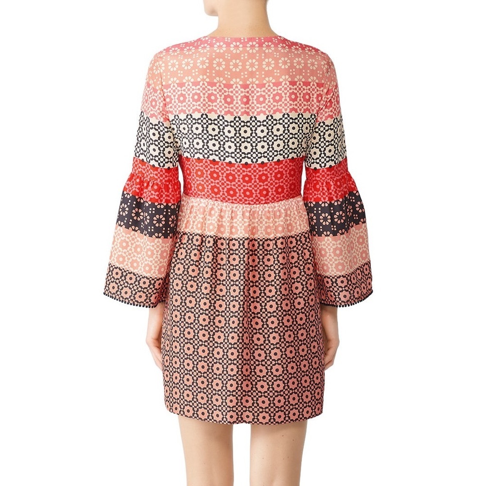 Derek Lam 10 Crosby 100% Silk Carnation V-Neck Dress‎ - 6 - Picture 2 of 12